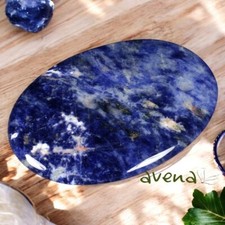 Sodalite Palm Stone Healing Gemstone Polished Crystal 7cm Palmstone.