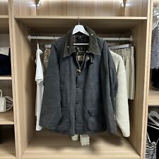 Vintage 94 Barbour Mens Bedale Utility Wax Jacket Size 50" 127 cm Grey A105