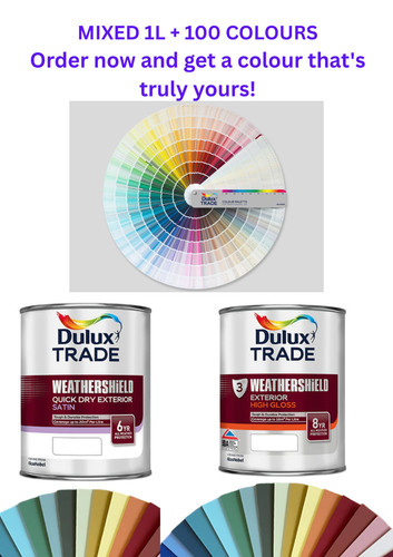 Dulux paint mixed colours - paint,