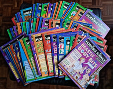 65 Copies of The Horrible Science Collection Magazines with cardboard holders