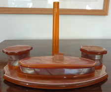 VINTAGE ART DECO HALEX AMBER