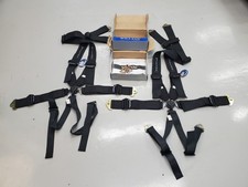 PAIR Willans 6-point Harness Black 3"/3" FIA out of date NEW OLD STOCK