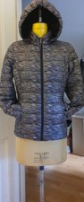32 DEGREES  Ultra Light DOWN Grey Hooded Puffer Jacket - size M / 12 UK £120