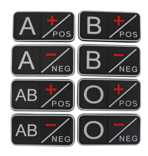 Tactical blood group patch - kt,