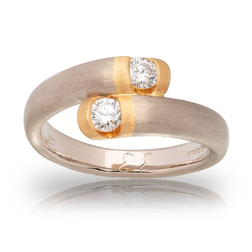 18ct brushed white - 18ct,