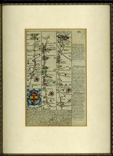 Old coloured map - , (ca.1770)