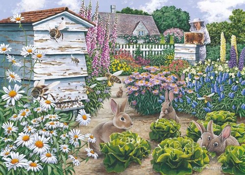 House puzzles honey - honey, bunnies