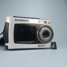 Maginon Digital Camera 8.0MP Underwater Selfie Screen White Tested