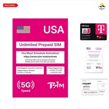 Travel SIM Card USA Prepaid 5G