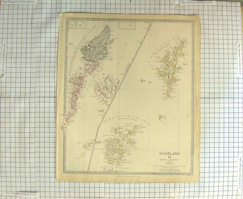 Original old antique print - original,