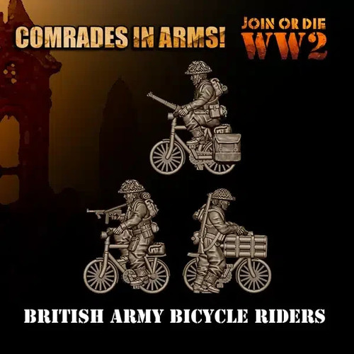 British army bicycle riders - british,
