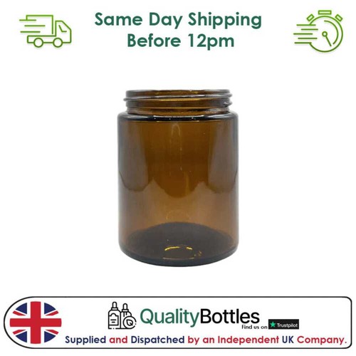 150ml amber glass jar pack - 150ml,