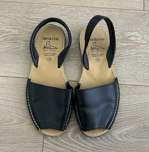 Avarca women black leather - avarca,
