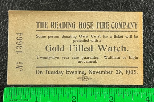 1905 reading hose - pa, fire