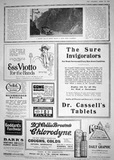 Old 1918 Napier Motor Car Wales Llanberis Cassell'S Tablets Ess Viott 20th