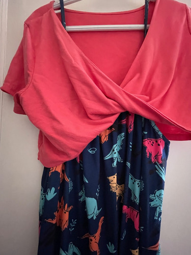 Dinosaur print summer dress - dinosaur,