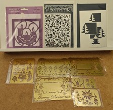 Metal Embossing Stencils x 10 - Christmas - Dreamweaver