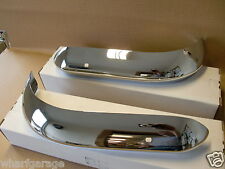 FORD ESCORT MK1 Front 1/4 Quarter Bumpers Chrome On Steel Pair 1968 TO 1974