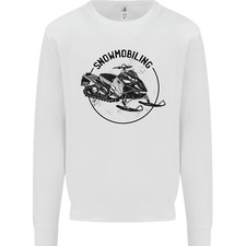 A Snowmobile Winter Sports Kids Sweatshirt Jumper