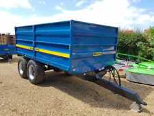 FLEMING TR10 Tipping 10 Tonne Double Dropside Grain Trailer, Twin Axle - New