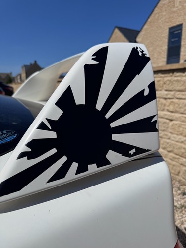 Spoiler vinyl decal set - , for