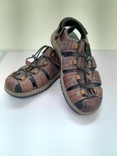 NEW MENS CLARKS BRIXBY COVE BROWN LEATHER STRAP COMFORTABLE FISHERMAN SANDALS