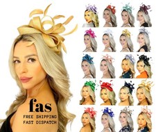 Elegant Looped Wedding Fascinator Clip/Headband Ladies Day Races Royal Ascot UK