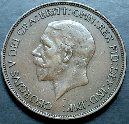 1934 penny coin - coin-low, 1d