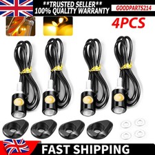 4X Motorcycle Micro Mini Tiny Small LED Indicators Turn Signal Lights MotorBike