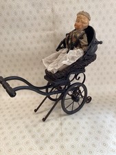 Vintage Carriage Buggy Pram Victorian Style Vintage With old doll