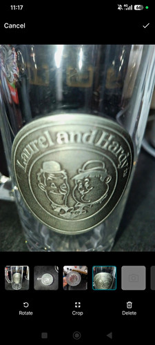 Laurel and hardy glass beer - laurel,
