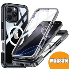 Magnetic Case For iPhone 15 16 Pro Max 360 Full Body Heavy Duty Protector Cover