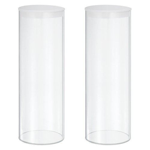 Clear plastic storage tubes - clear,