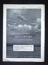 Original 1959 Advert Westland