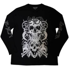 Slayer 'White Skulls' Long Sleeve T shirt - NEW