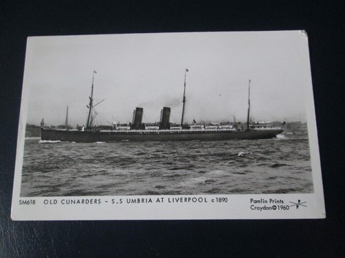 Postcard old cunarders ss - -,