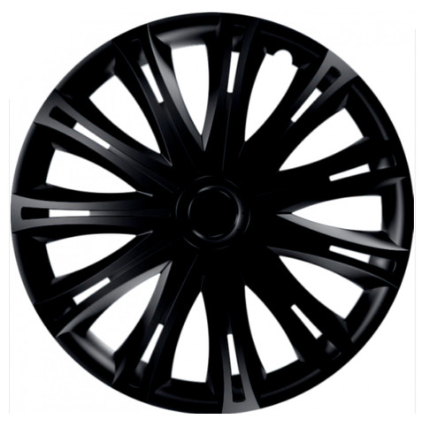 Universal black wheel trims - black,