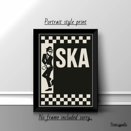 Ska mod music picture print - ska,