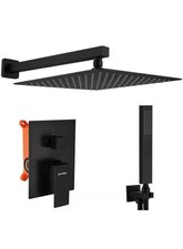 DUTRIX Shower Set Stainless Steel Without tap, Shower System with Rain Shower !