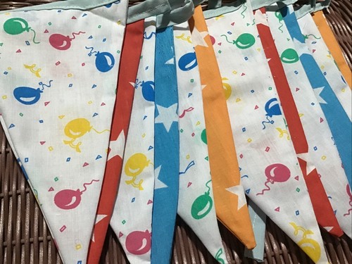 Handmade fabric bunting - handmade,