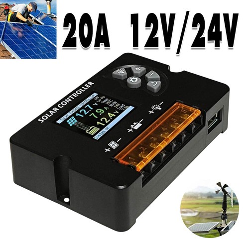 20a 12v 24v - solar, charge