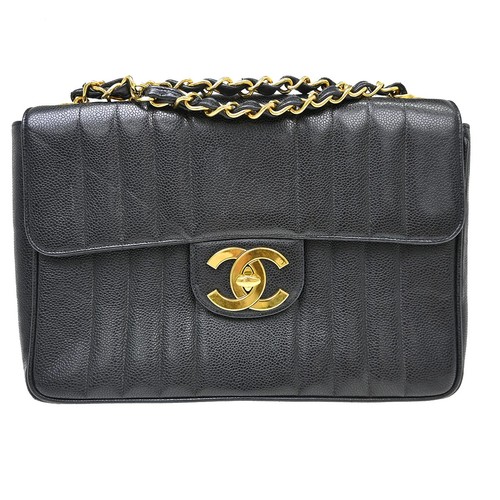 Chanel black calfskin - chanel,