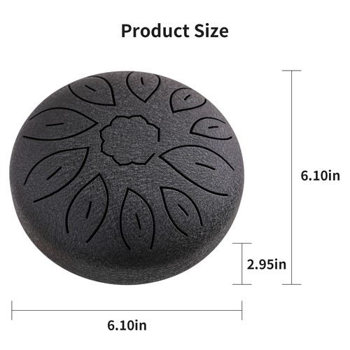 Inch steel tongue drum 11 - 4-6-inch,
