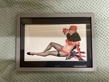 Rare Original Art Print FRAMED