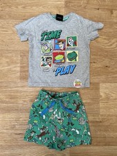 Toy Story 4 Shorts T-shirt Pyjamas | Age 18-24 Months  |  100% Cotton | Summer