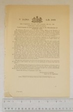 1891 Patent No. 14,944 lead chambers sulphuric acid, Konrad Walter, Ernst Boenig