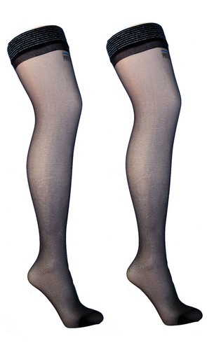 Black hold ups with glitter - ups,