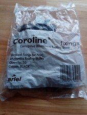 4 New Sealed Bags Of Coroline Corrugated Bituminous Roofing Sheet Fixings