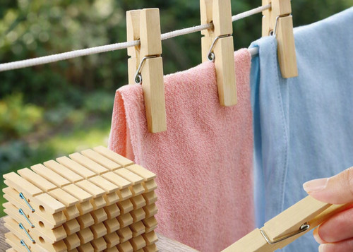 Wooden clothespin pack - 50,