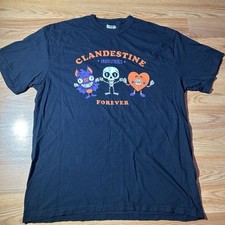 Clandestine Industries Forever XL Fall Out Boy Secret Tour Shirt 2023 Spooky Bat